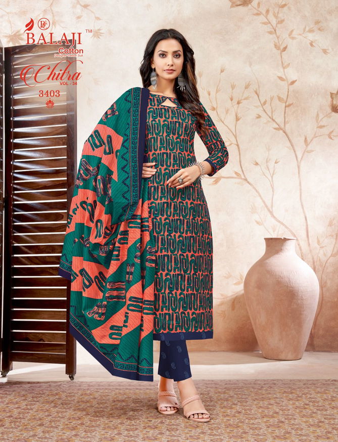 Chitra Vol 34 By Balaji Cotton Printed Dress Material Wholesale Shop In Surat
